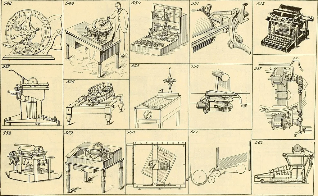 An illustration from The inventor's universal educator. An educational cyclopaedia and guide for inventors, patentees, manufacturers, mechanics, and all others connected directly or indirectly with patents, 1919, leaf 56