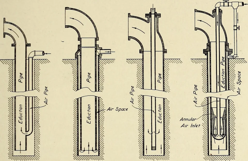 An illustration from Investigation of the air lift pump, 1911, leaf 36