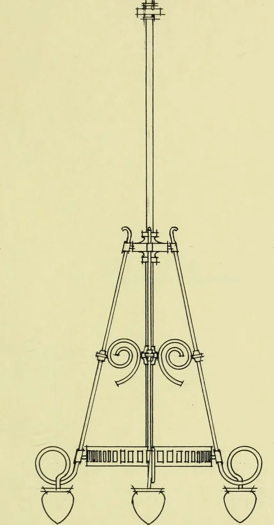 An illustration from Investigation and proposed change of the lighting facilities of the Urbana Presbyterian Church, 1911, leaf 54