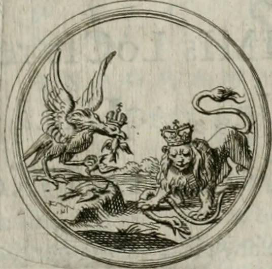 An illustration from Invictissimo, gloriosissimo, potentissimoque, Romanorum Imperatori Carolo Sexto et Regi Hispaniae III. Duci Brabantiae IV. 11. Octobris 1717. Inaugurato Bruxellis. Applausus chronographicus, 1717, leaf 6