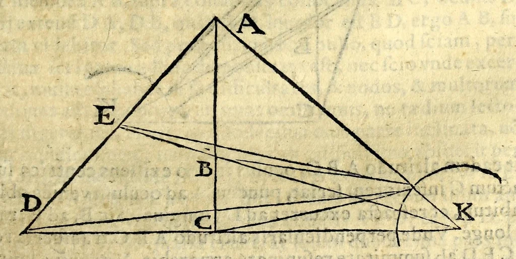 An illustration from Ioan. Baptistae Portae neap. De refractione optices parte, libri nouem, 1593, leaf 125