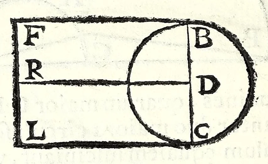 An illustration from Ioan. Baptistae Portae neap. De refractione optices parte, libri nouem, 1593, leaf 138