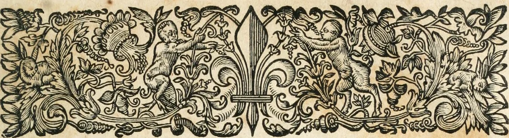 An illustration from Ioan. Garsiae Galleci Tractatvs de expensis et meliorationibvs, cui de nouo accesserunt Ioannis Garsiae a Saabedra Tractatvs qvatvor: I. De donatione remuneratoria, II. De tacito fideicommisso, III. De hypotheca post contractum, IV. De coniugali acquaestu, 1671, leaf 14