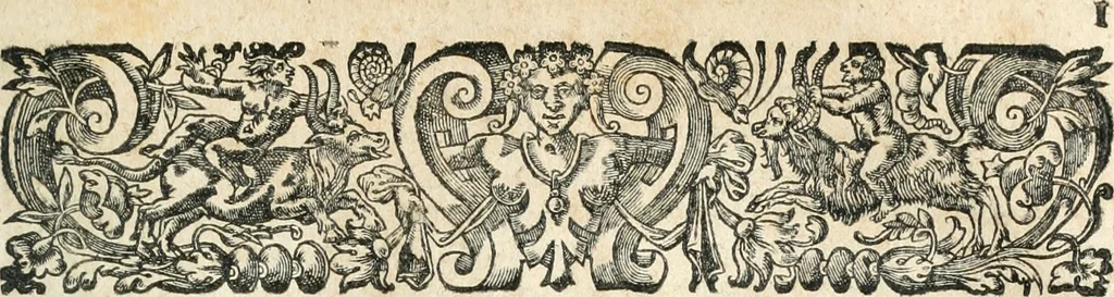 An illustration from Ioan. Garsiae Galleci Tractatvs de expensis et meliorationibvs, cui de nouo accesserunt Ioannis Garsiae a Saabedra Tractatvs qvatvor: I. De donatione remuneratoria, II. De tacito fideicommisso, III. De hypotheca post contractum, IV. De coniugali acquaestu, 1671, leaf 592