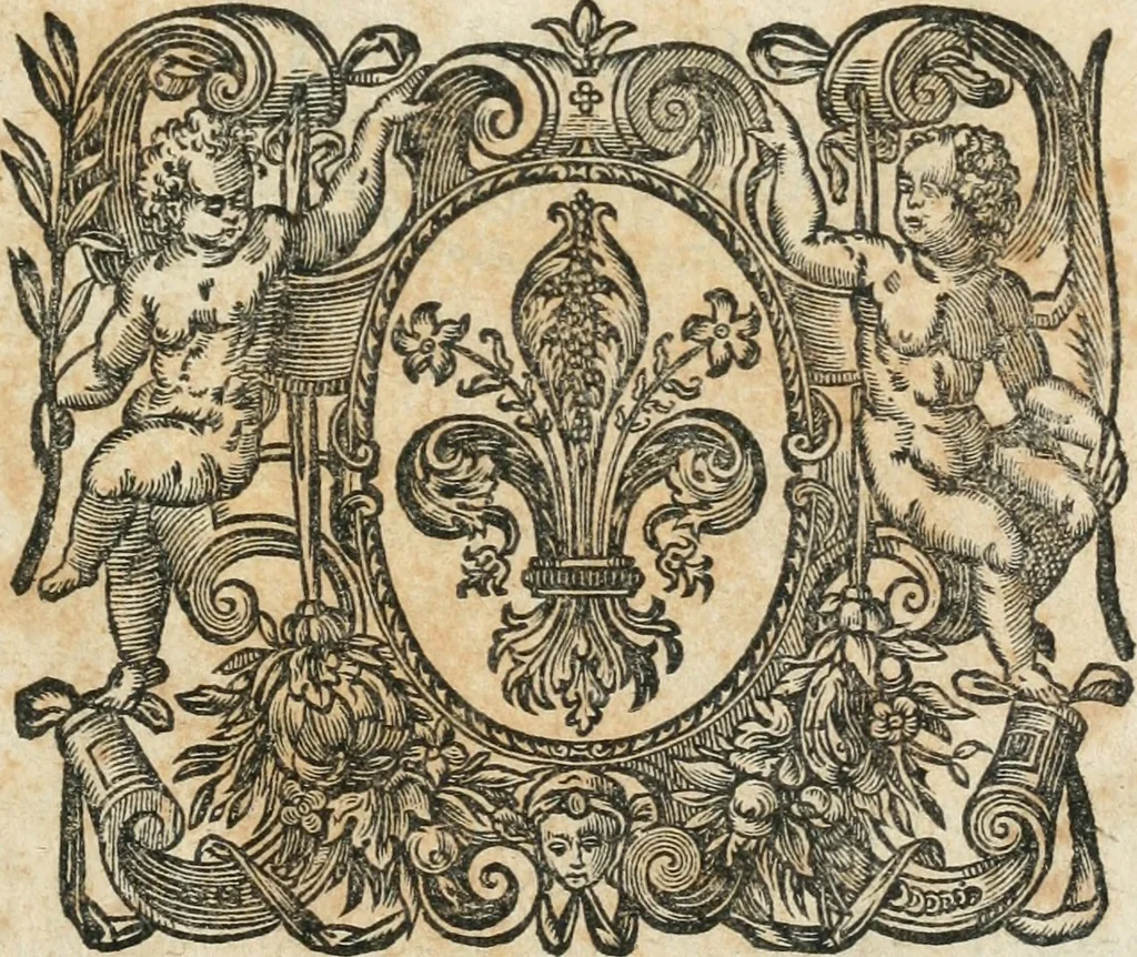 An illustration from Ioan. Garsiae Galleci Tractatvs de expensis et meliorationibvs, cui de nouo accesserunt Ioannis Garsiae a Saabedra Tractatvs qvatvor: I. De donatione remuneratoria, II. De tacito fideicommisso, III. De hypotheca post contractum, IV. De coniugali acquaestu, 1671, leaf 6