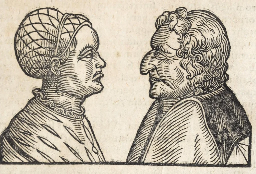 An illustration from Ioannis ab Indagine Introductiones apotelesmaticae in physiognomiam, complexiones hominum, astrologiam naturalem, naturas planetarum : cum periaxiomatibus de faciebus signorum et canonibus de aegritudinibus hominum : omnia nusquam fere eiusmodi tractata compendio .., 1630, leaf 89