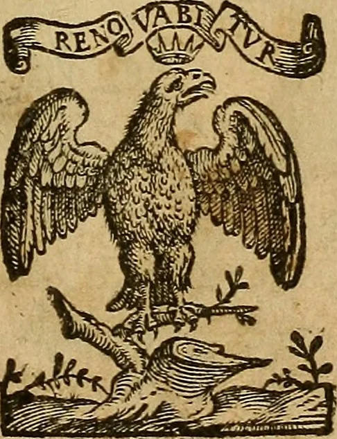 An illustration from Ioannis Albini lvcani De gestis regvm Neapo. ab Aragonia qvi extant libri qvatvor, 1589, leaf 4