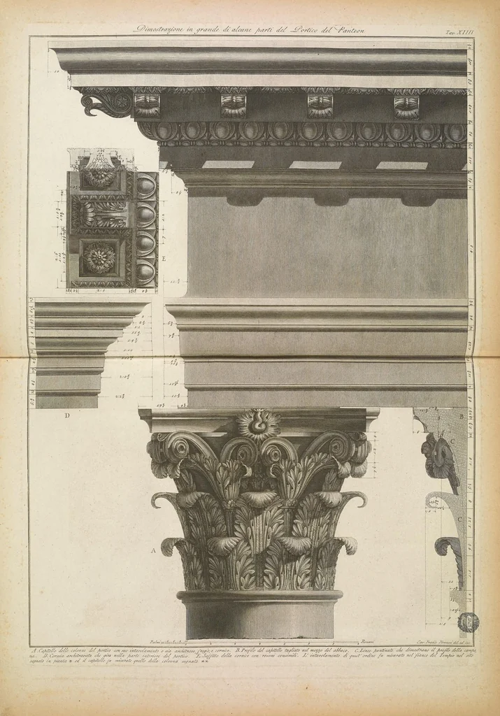 An illustration from Ioannis-Baptistae Piranesii antiquariorum regiae societatis Londinensis socii De Romanorum magnificentia et architectura, 1761, leaf 249