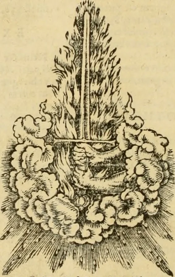 An illustration from Ioannis Calvini Opuscula omnia in unum volumen collecta : Quibus accessit libellus nuc primùm editus, De aeterna Dei praedestinatione, adversus Albertù Pighium Campensem, & Georgium Siculum. Locorum sacrae Scripturae in his opusculis obiter interpretatoru index, 1552, leaf 969