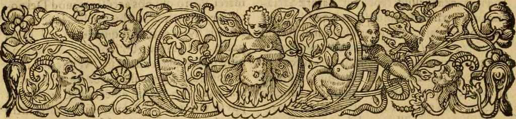An illustration from Ioannis Calvini Tractatus theologici omnes : in unum volumen certis classibus congesti : quorum aliqui nec latine nec gallicè prius editi fuerunt, 1597, leaf 145
