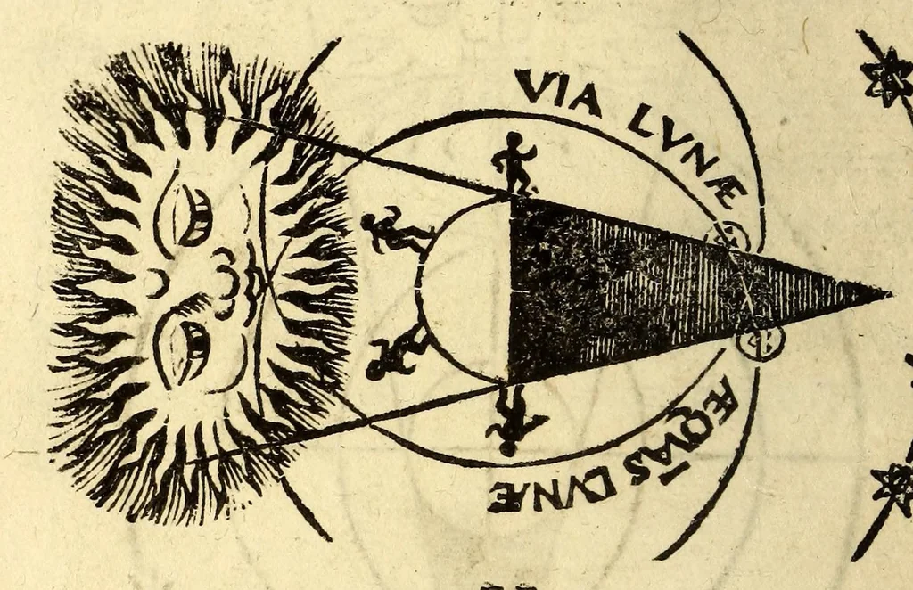 An illustration from Ioannis de Sacrobusto libellus de sphæra. : accessit eiusdem autoris computus ecclesiasticus, et alia quædam in studiosorum gratiam edita. : cum præfatione Philippi Melanthonis, 1549, leaf 102