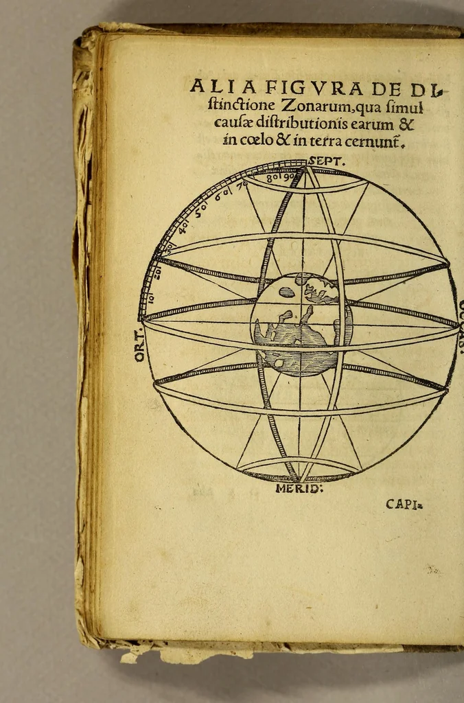 An illustration from Ioannis de Sacrobusto Libellus de sphaera. : Accessit eiusdem autoris computus ecclesiasticus, & alia quaedam in studiosorum gratiam edita., 1543, leaf 56