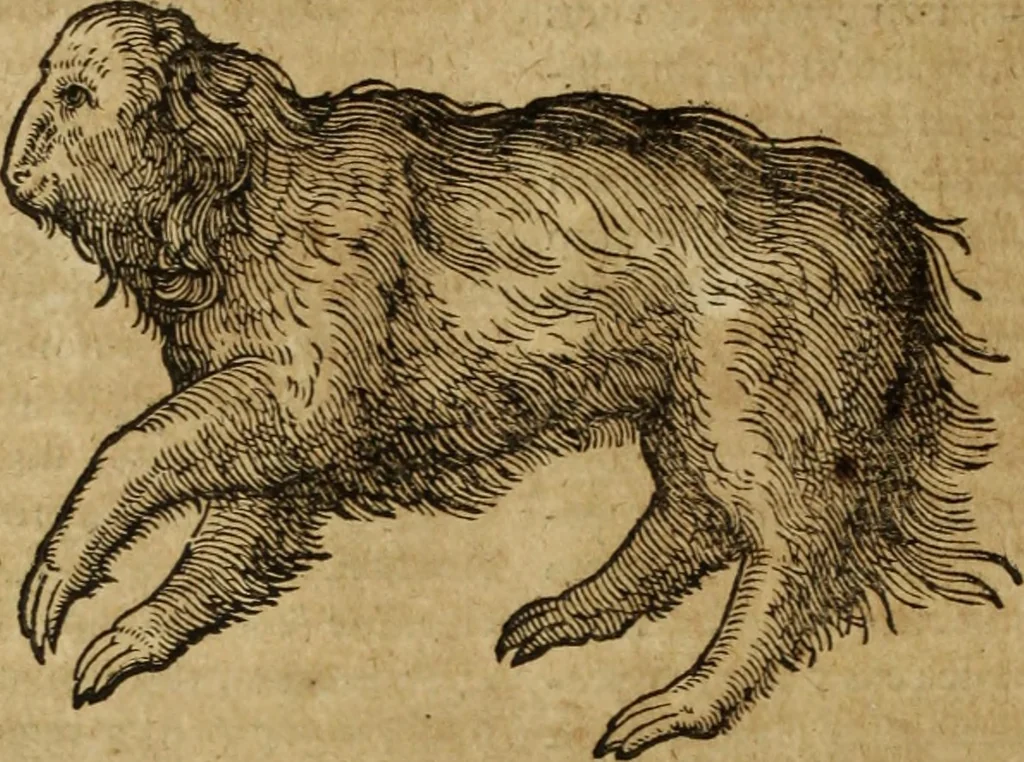 An illustration from Ioannis Eusebii Nierembergii Madritensis ex Societate Iesu ... Historia naturae, maxime peregrinae, libris XVI. distincta : in quibus rarissima naturae arcana, etiam astronomica, & ignota Indiarum animalia, ... plantae, metalla, lapides & alia mineralia, fluuiorumque & elementorum conditiones, etiam cum proprietatibus medicinalibus, describuntur ... : accedunt de miris & miraculosis naturis in Europâ libri duo, item de iisdem in terrâ Hebraeis promissâ liber vnus, 1635, leaf 177