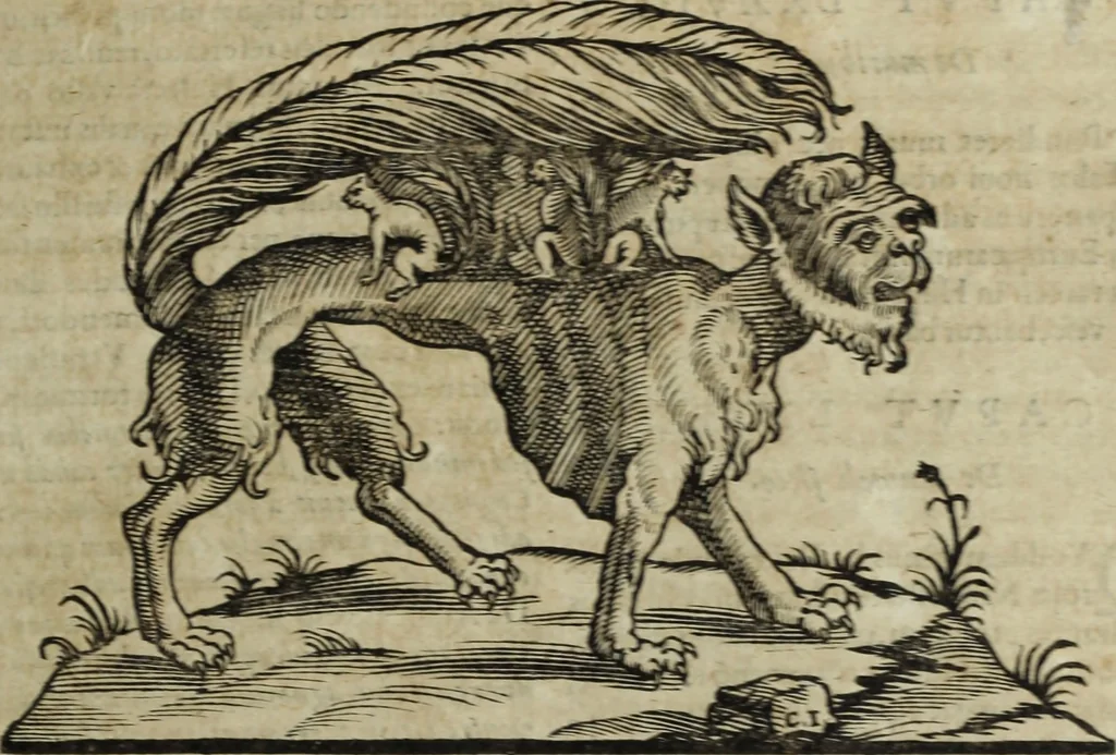 An illustration from Ioannis Eusebii Nierembergii Madritensis ex Societate Iesu ... Historia naturae, maxime peregrinae, libris XVI. distincta : in quibus rarissima naturae arcana, etiam astronomica, & ignota Indiarum animalia, ... plantae, metalla, lapides & alia mineralia, fluuiorumque & elementorum conditiones, etiam cum proprietatibus medicinalibus, describuntur ... : accedunt de miris & miraculosis naturis in Europâ libri duo, item de iisdem in terrâ Hebraeis promissâ liber vnus, 1635, leaf 202
