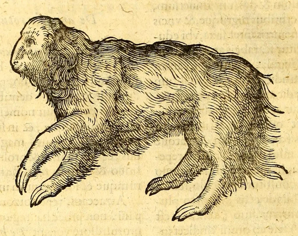 An illustration from Ioannis Eusebii Nierembergii Madritensis ex Societate Iesu ... historia naturæ, maxime peregrinæ, libris XVI. distincta. In quibus rarissima naturæ arcana, etiam astronomica, & ignota Indiarum animalia ... plantæ, metalla, lapides ... fluuioruḿque & elementorum conditiones, etiam cum proprietatibus medicinalibus, describuntur ... : Accedunt de miris & miraculosis naturis in Europâ libri duo: item de iisdem in terrâ Hebræis promissâ liber vnus, 1635, leaf 176