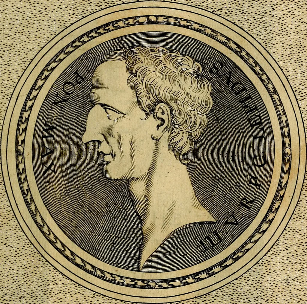An illustration from Ioannis Fabri Bambergensis ... In imagines illvstrivm ex Fvlvii Vrsini Bibliotheca, 1606, leaf 112