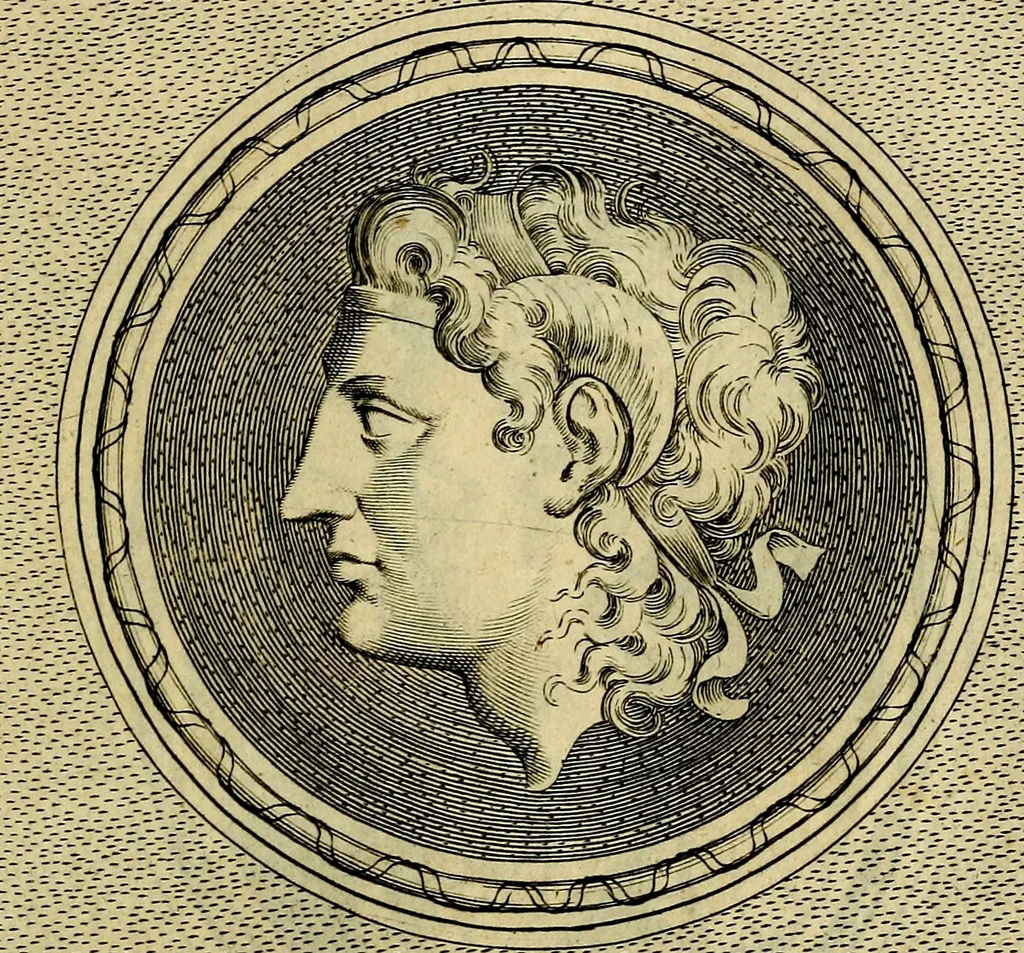 An illustration from Ioannis Fabri Bambergensis ... In imagines illvstrivm ex Fvlvii Vrsini Bibliotheca, 1606, leaf 120