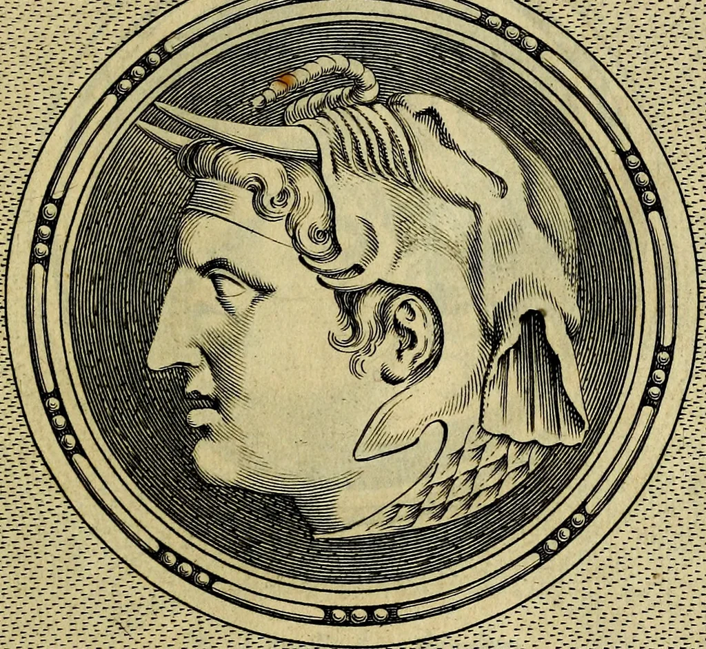 An illustration from Ioannis Fabri Bambergensis ... In imagines illvstrivm ex Fvlvii Vrsini Bibliotheca, 1606, leaf 124
