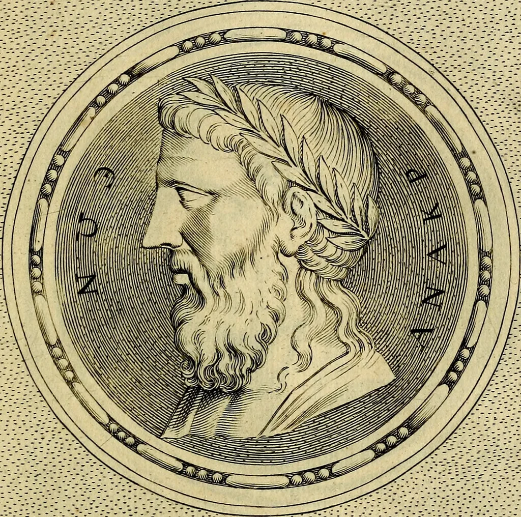 An illustration from Ioannis Fabri Bambergensis ... In imagines illvstrivm ex Fvlvii Vrsini Bibliotheca, 1606, leaf 132