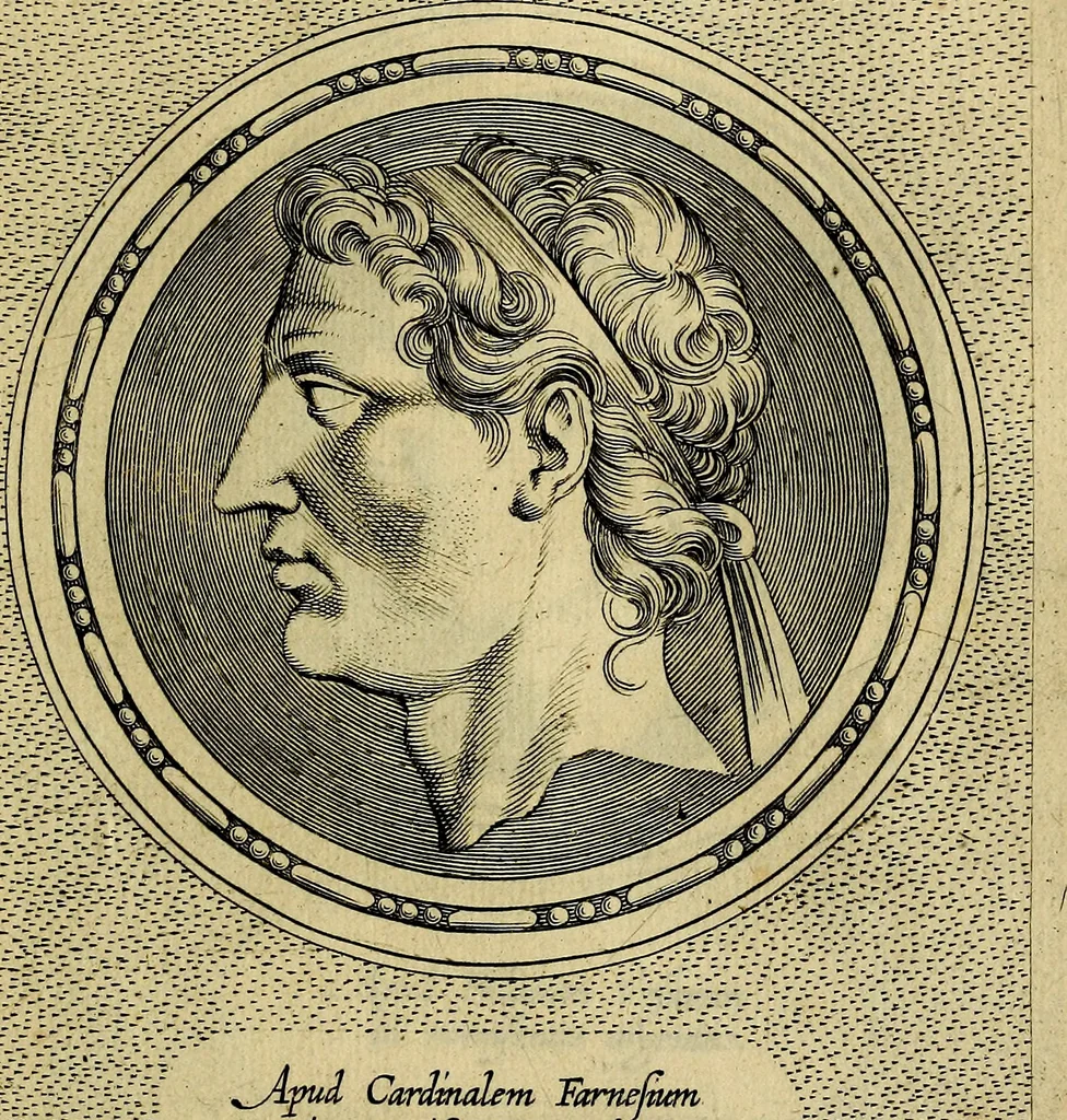An illustration from Ioannis Fabri Bambergensis ... In imagines illvstrivm ex Fvlvii Vrsini Bibliotheca, 1606, leaf 142