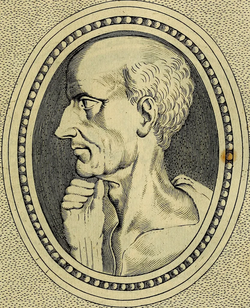 An illustration from Ioannis Fabri Bambergensis ... In imagines illvstrivm ex Fvlvii Vrsini Bibliotheca, 1606, leaf 150