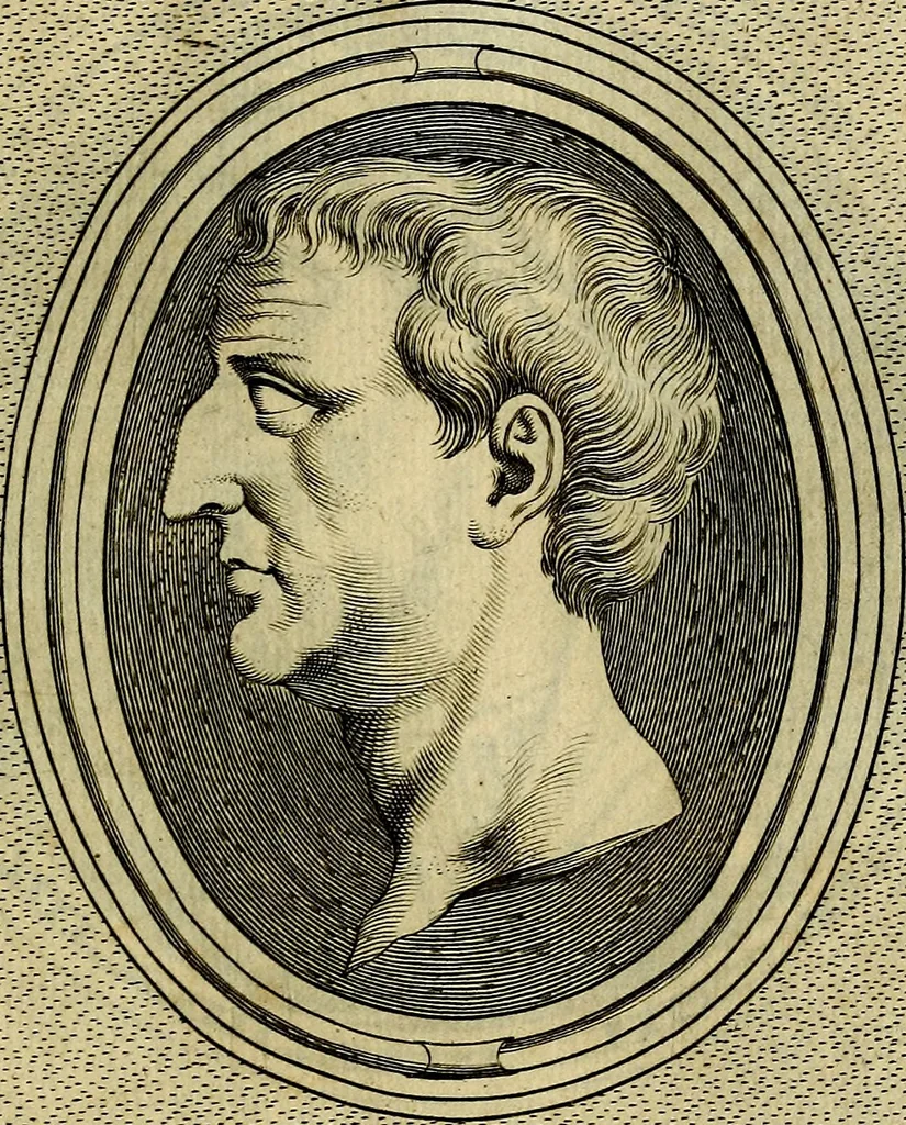 An illustration from Ioannis Fabri Bambergensis ... In imagines illvstrivm ex Fvlvii Vrsini Bibliotheca, 1606, leaf 156