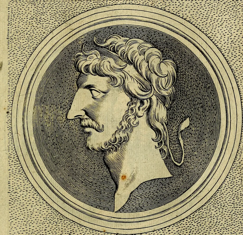An illustration from Ioannis Fabri Bambergensis ... In imagines illvstrivm ex Fvlvii Vrsini Bibliotheca, 1606, leaf 172