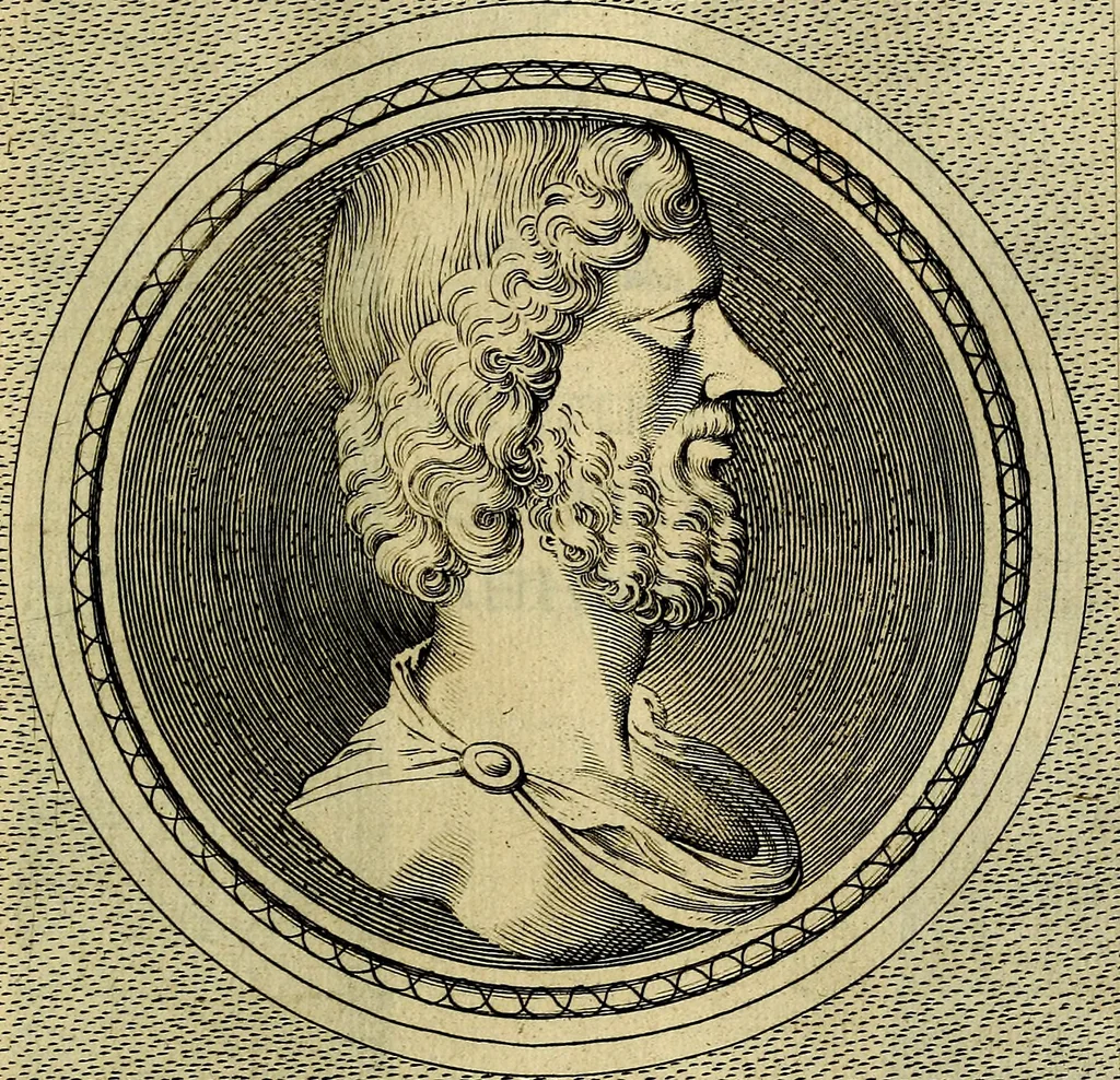 An illustration from Ioannis Fabri Bambergensis ... In imagines illvstrivm ex Fvlvii Vrsini Bibliotheca, 1606, leaf 174