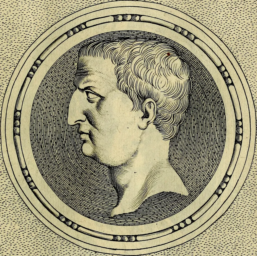 An illustration from Ioannis Fabri Bambergensis ... In imagines illvstrivm ex Fvlvii Vrsini Bibliotheca, 1606, leaf 186
