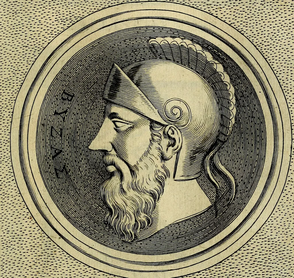An illustration from Ioannis Fabri Bambergensis ... In imagines illvstrivm ex Fvlvii Vrsini Bibliotheca, 1606, leaf 190