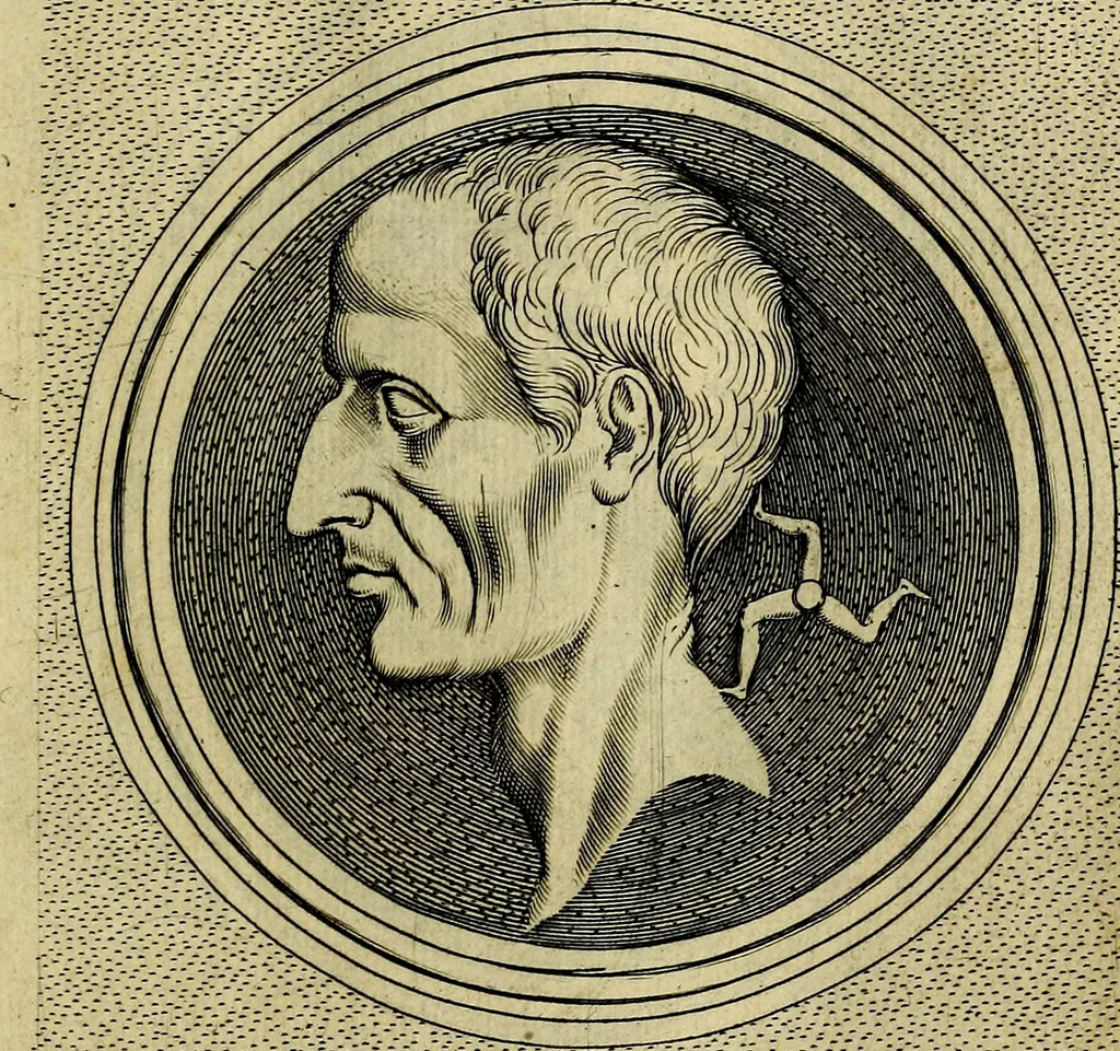 An illustration from Ioannis Fabri Bambergensis ... In imagines illvstrivm ex Fvlvii Vrsini Bibliotheca, 1606, leaf 200