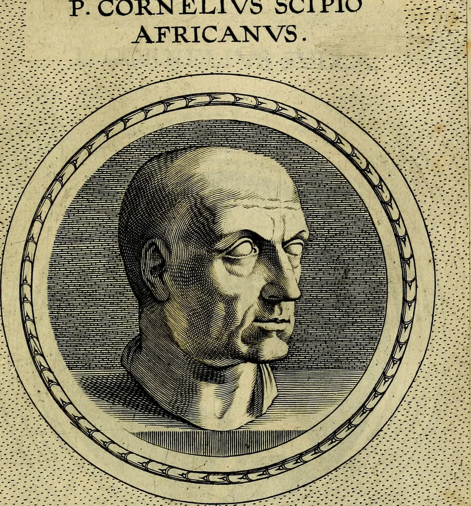 An illustration from Ioannis Fabri Bambergensis ... In imagines illvstrivm ex Fvlvii Vrsini Bibliotheca, 1606, leaf 208