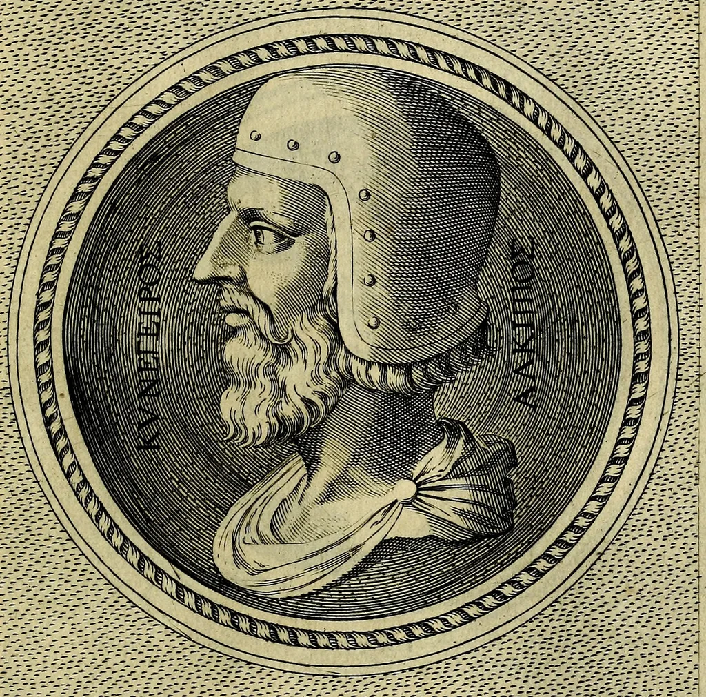 An illustration from Ioannis Fabri Bambergensis ... In imagines illvstrivm ex Fvlvii Vrsini Bibliotheca, 1606, leaf 212