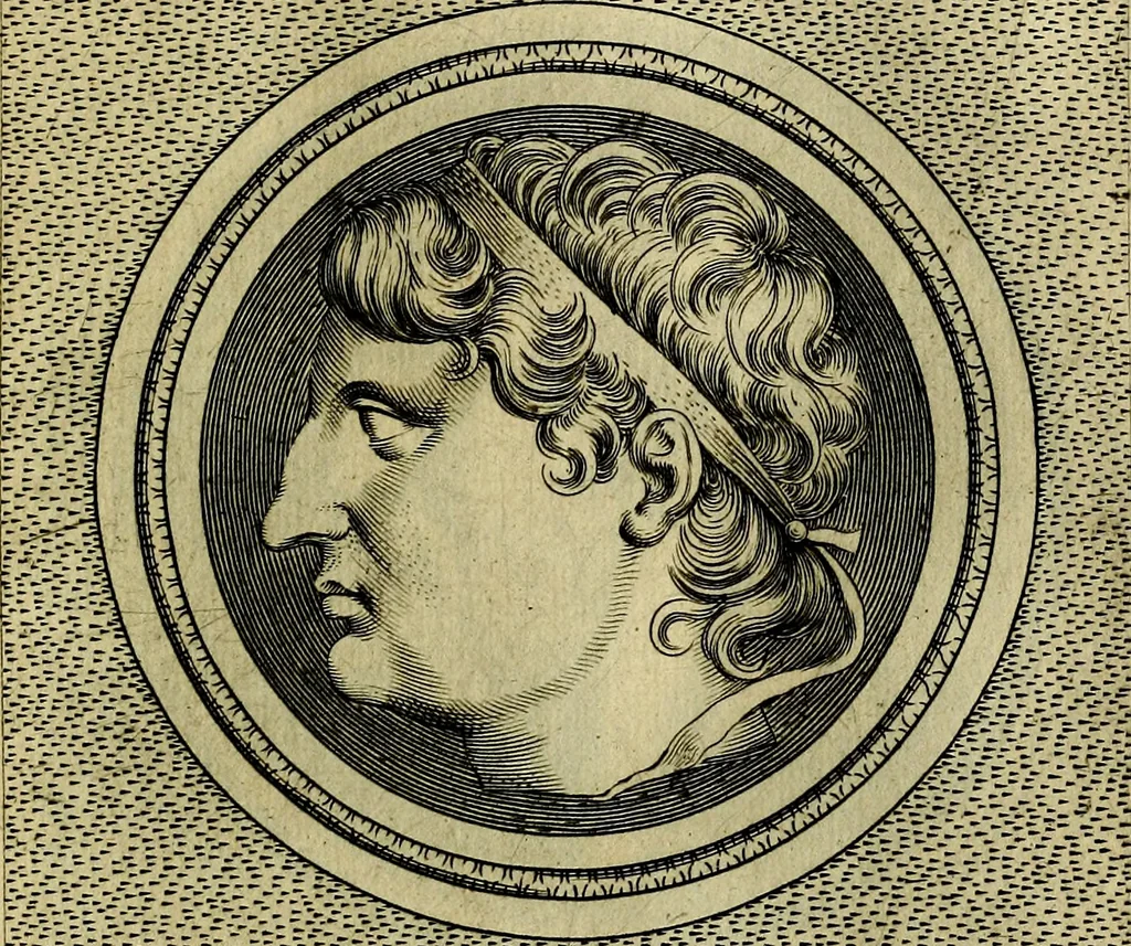 An illustration from Ioannis Fabri Bambergensis ... In imagines illvstrivm ex Fvlvii Vrsini Bibliotheca, 1606, leaf 214