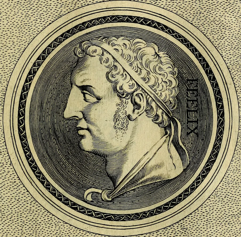 An illustration from Ioannis Fabri Bambergensis ... In imagines illvstrivm ex Fvlvii Vrsini Bibliotheca, 1606, leaf 232