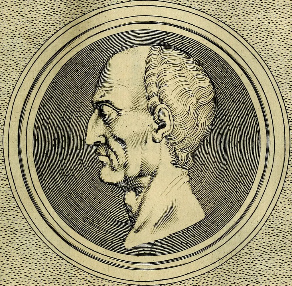 An illustration from Ioannis Fabri Bambergensis ... In imagines illvstrivm ex Fvlvii Vrsini Bibliotheca, 1606, leaf 286