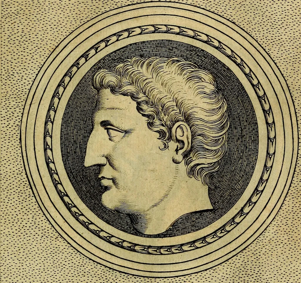 An illustration from Ioannis Fabri Bambergensis ... In imagines illvstrivm ex Fvlvii Vrsini Bibliotheca, 1606, leaf 296