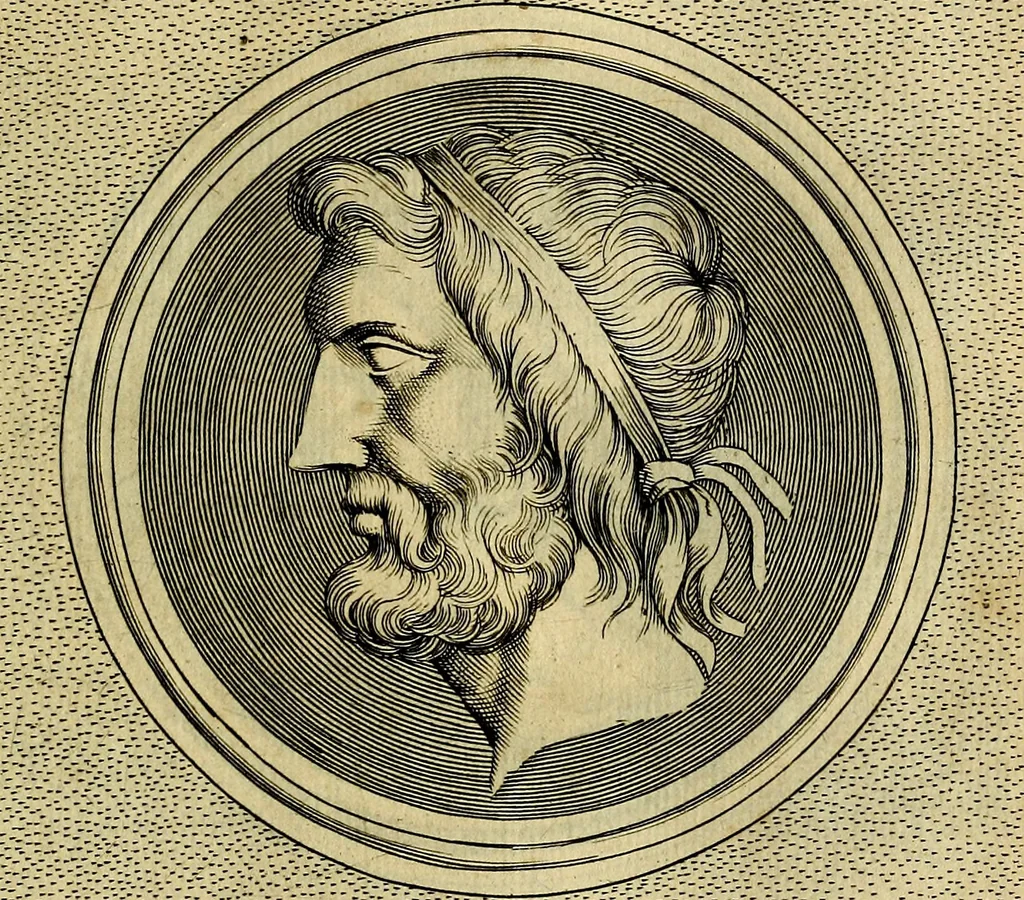 An illustration from Ioannis Fabri Bambergensis ... In imagines illvstrivm ex Fvlvii Vrsini Bibliotheca, 1606, leaf 298