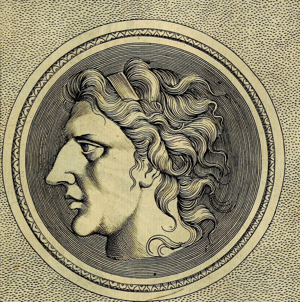 An illustration from Ioannis Fabri Bambergensis ... In imagines illvstrivm ex Fvlvii Vrsini Bibliotheca, 1606, leaf 300