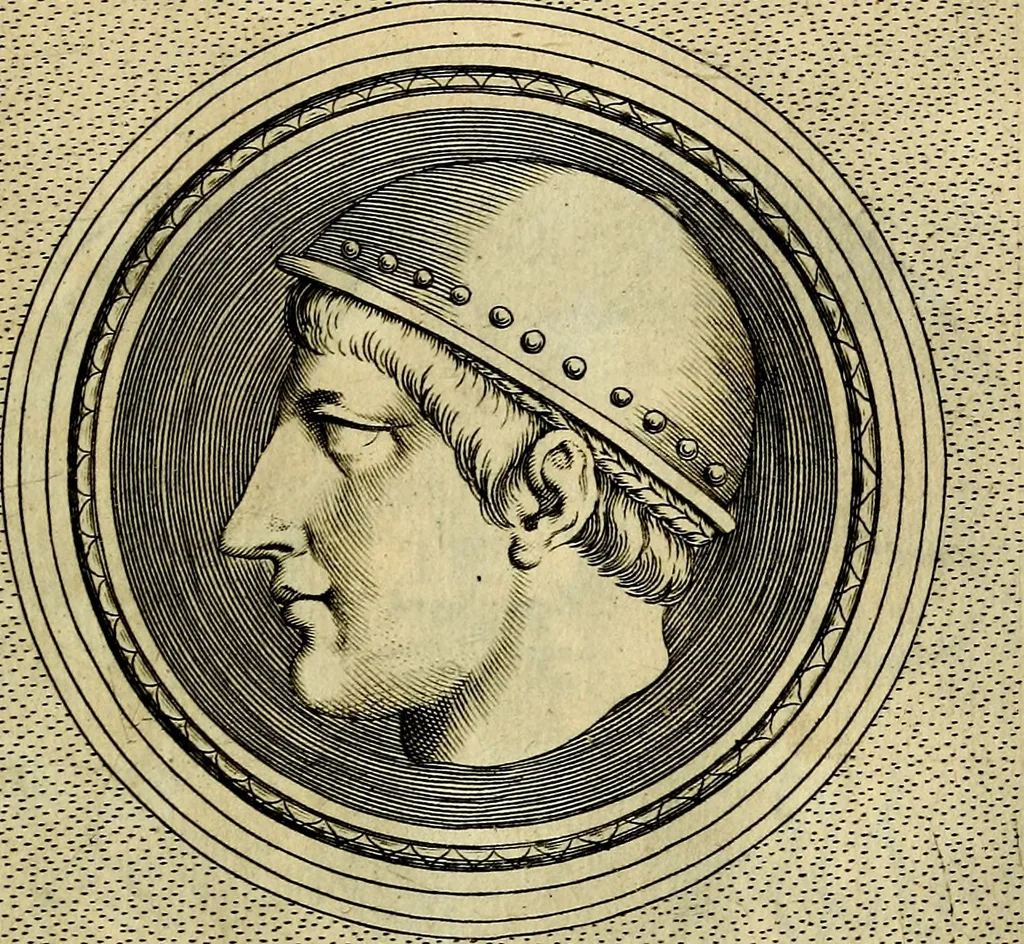 An illustration from Ioannis Fabri Bambergensis ... In imagines illvstrivm ex Fvlvii Vrsini Bibliotheca, 1606, leaf 308