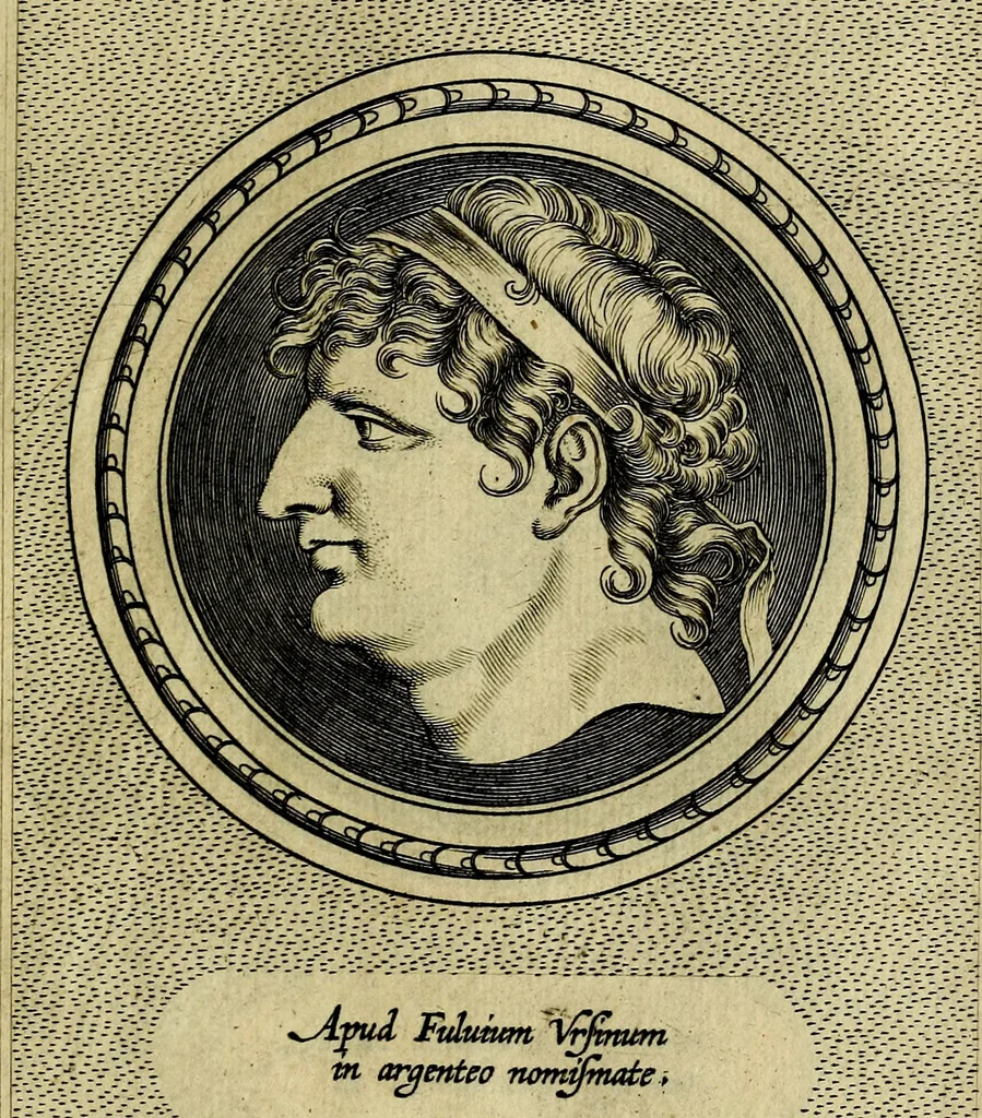 An illustration from Ioannis Fabri Bambergensis ... In imagines illvstrivm ex Fvlvii Vrsini Bibliotheca, 1606, leaf 322