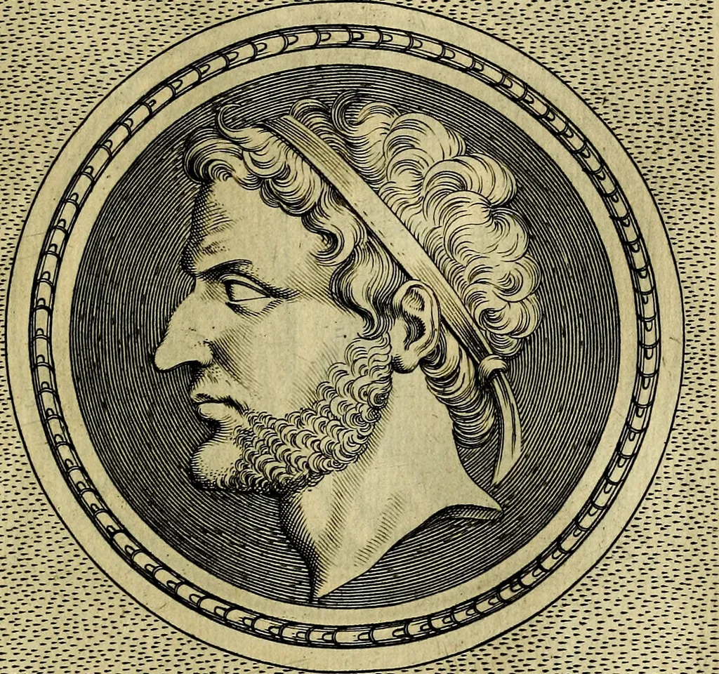 An illustration from Ioannis Fabri Bambergensis ... In imagines illvstrivm ex Fvlvii Vrsini Bibliotheca, 1606, leaf 324
