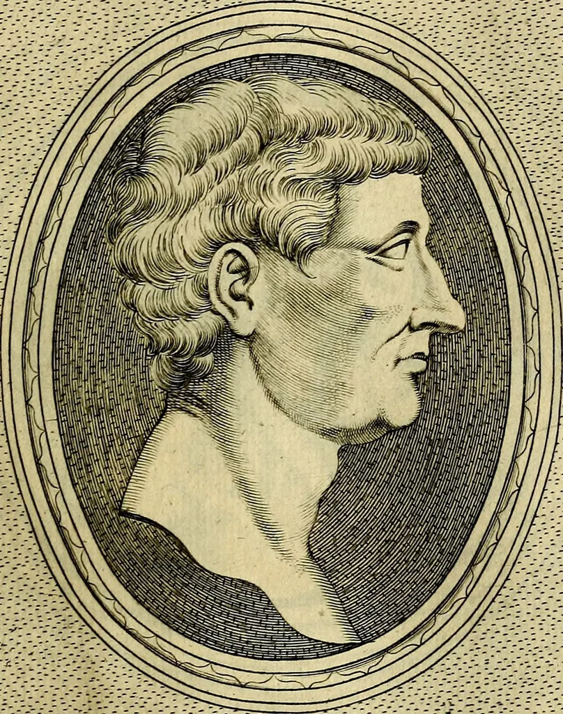 An illustration from Ioannis Fabri Bambergensis ... In imagines illvstrivm ex Fvlvii Vrsini Bibliotheca, 1606, leaf 340