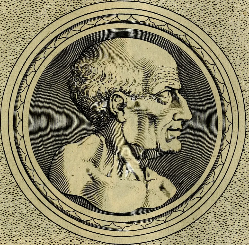 An illustration from Ioannis Fabri Bambergensis ... In imagines illvstrivm ex Fvlvii Vrsini Bibliotheca, 1606, leaf 342