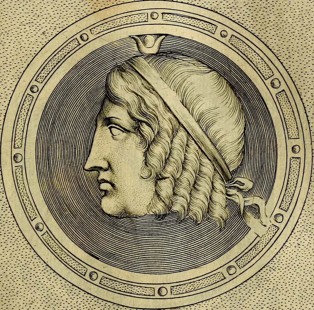 An illustration from Ioannis Fabri Bambergensis ... In imagines illvstrivm ex Fvlvii Vrsini Bibliotheca, 1606, leaf 352