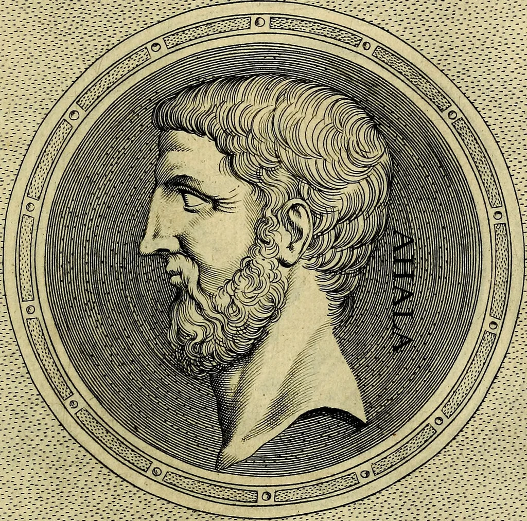 An illustration from Ioannis Fabri Bambergensis ... In imagines illvstrivm ex Fvlvii Vrsini Bibliotheca, 1606, leaf 374