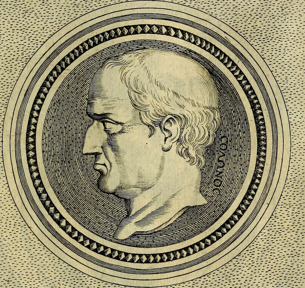 An illustration from Ioannis Fabri Bambergensis ... In imagines illvstrivm ex Fvlvii Vrsini Bibliotheca, 1606, leaf 380
