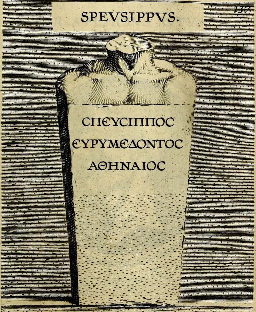 An illustration from Ioannis Fabri Bambergensis ... In imagines illvstrivm ex Fvlvii Vrsini Bibliotheca, 1606, leaf 384
