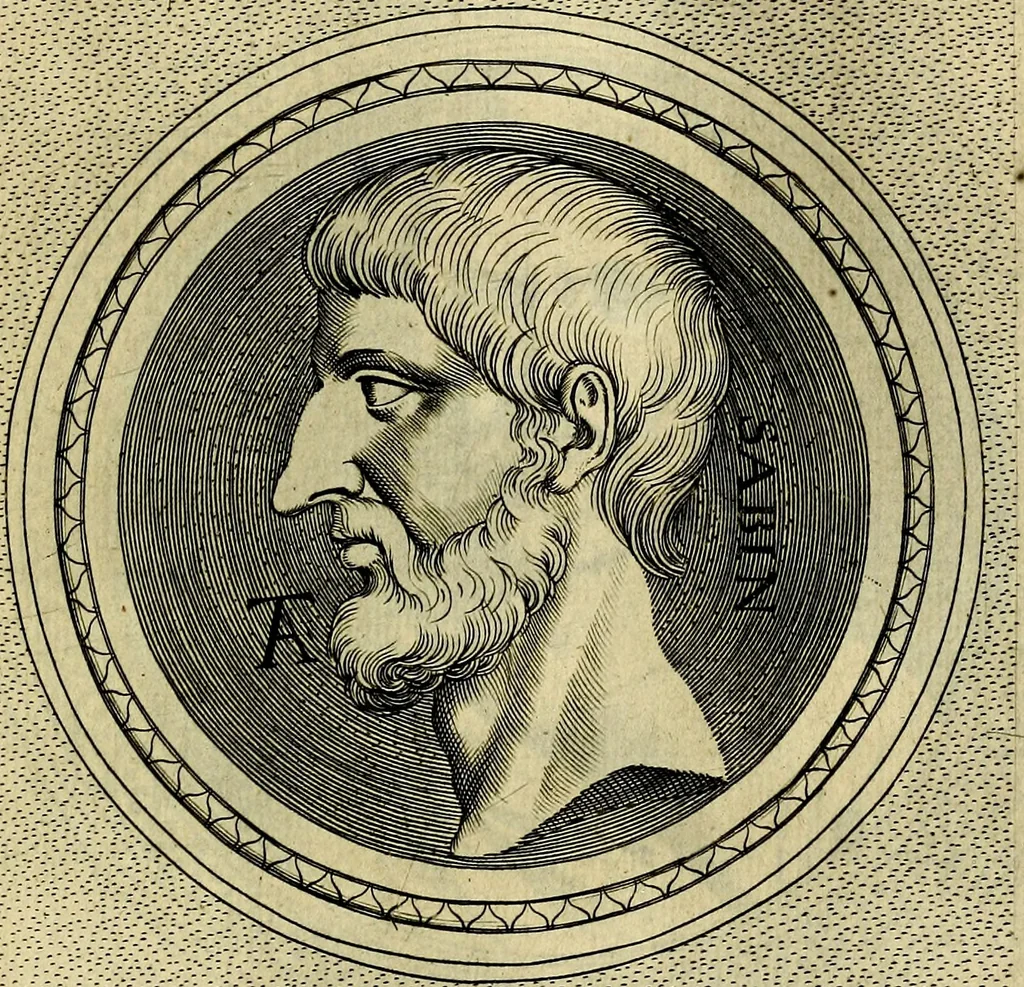 An illustration from Ioannis Fabri Bambergensis ... In imagines illvstrivm ex Fvlvii Vrsini Bibliotheca, 1606, leaf 388