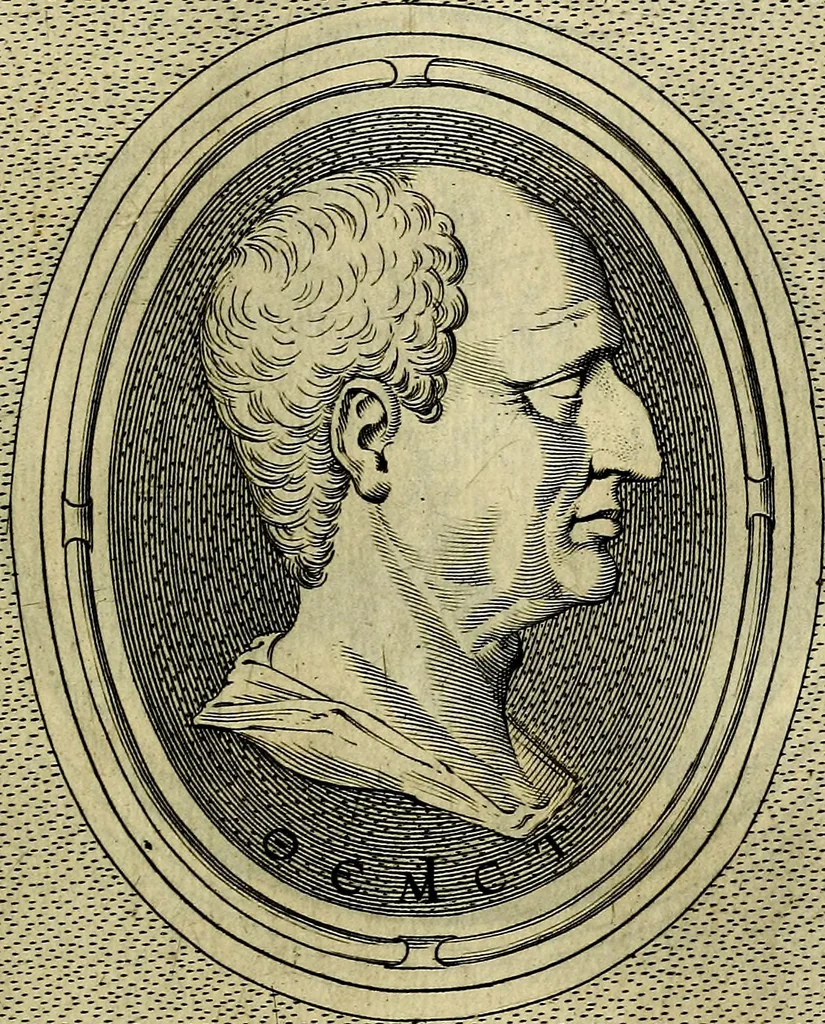 An illustration from Ioannis Fabri Bambergensis ... In imagines illvstrivm ex Fvlvii Vrsini Bibliotheca, 1606, leaf 392